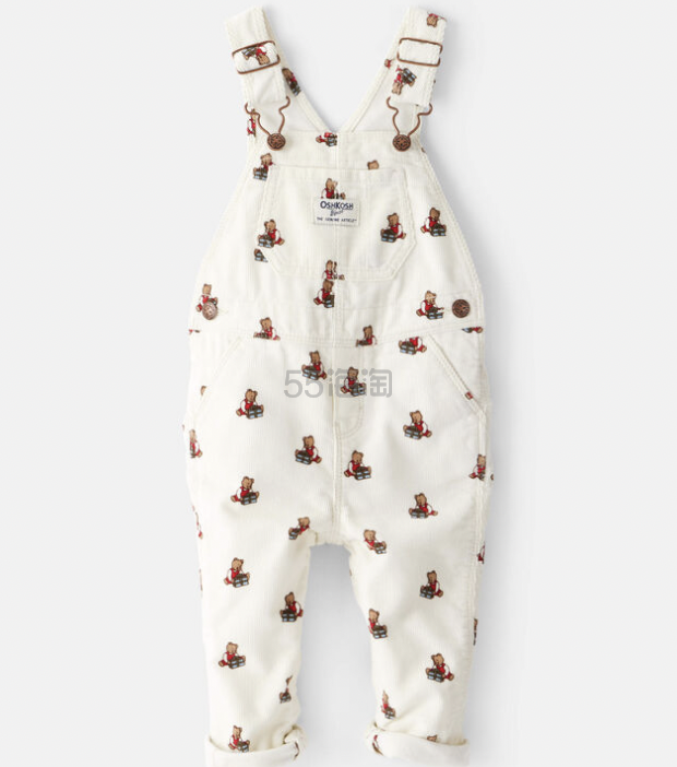 OshKosh B'gosh DOB 07/2025 熊熊背带裤