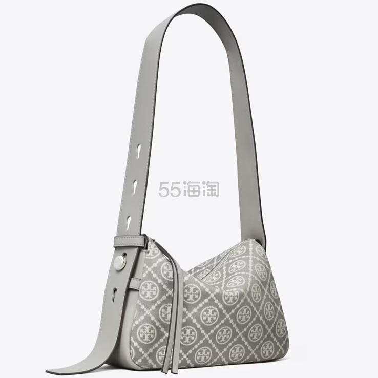 秦岚同款!Tory Burch 汤丽柏琦 老花盒子包 - 珍珠灰