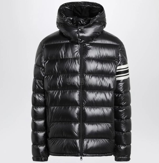 Moncler 漆皮质感尼龙拉链夹克
