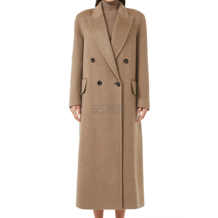Max Mara 长款双排扣羊绒大衣