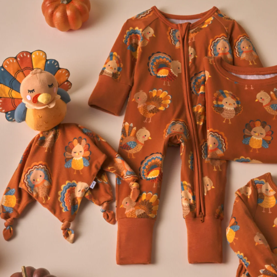 Little Sleepies：感恩节限量版上新 选购印花款婴儿襁褓、睡衣等