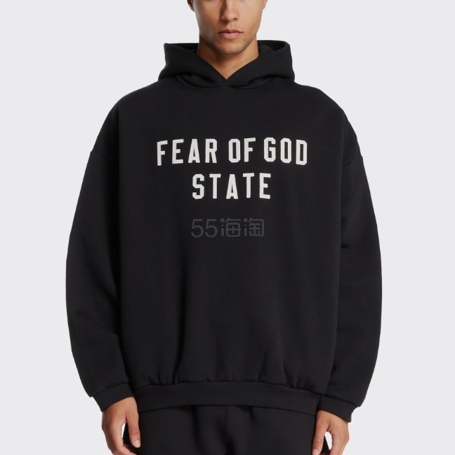 FEAR OF GOD ESSENTIALS Black 90s 黑色连帽卫衣