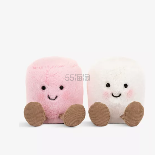 补货！Jellycat 粉白棉花糖