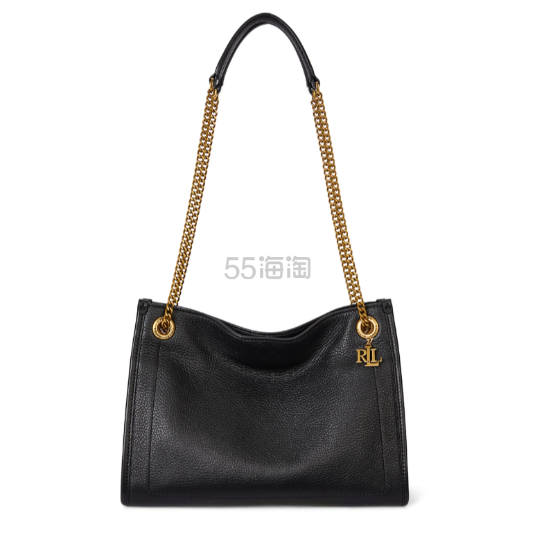 Lauren Ralph Lauren 拉夫劳伦 Bradley 荔枝纹皮革手提包