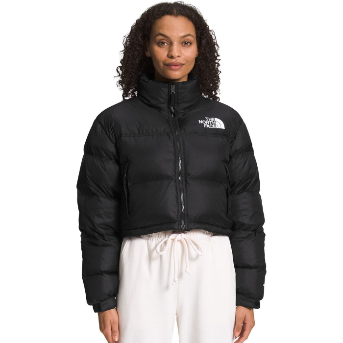 The North Face 北面 Nuptse 黑色短款羽绒夹克