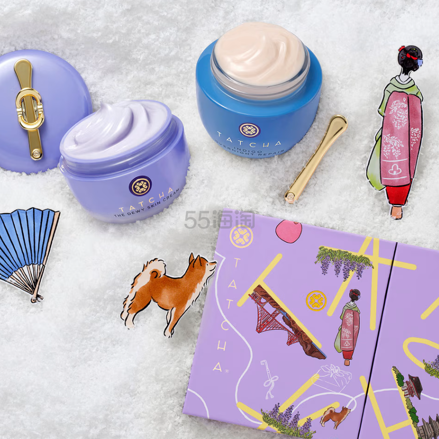 Tatcha 早晚保湿2件套 价值$164