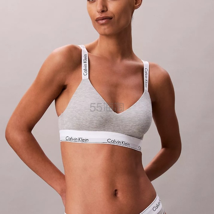 Calvin Klein 灰色字母徽标内衣