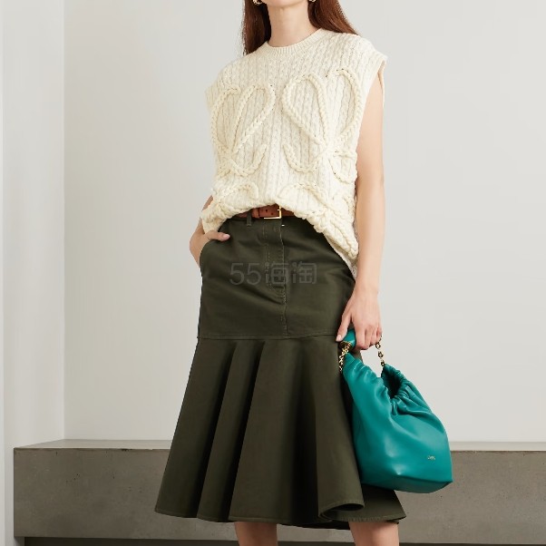 LOEWE 罗意威象牙白针织马甲