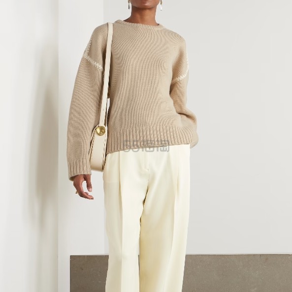 TOTEME Oversized 刺绣毛衣