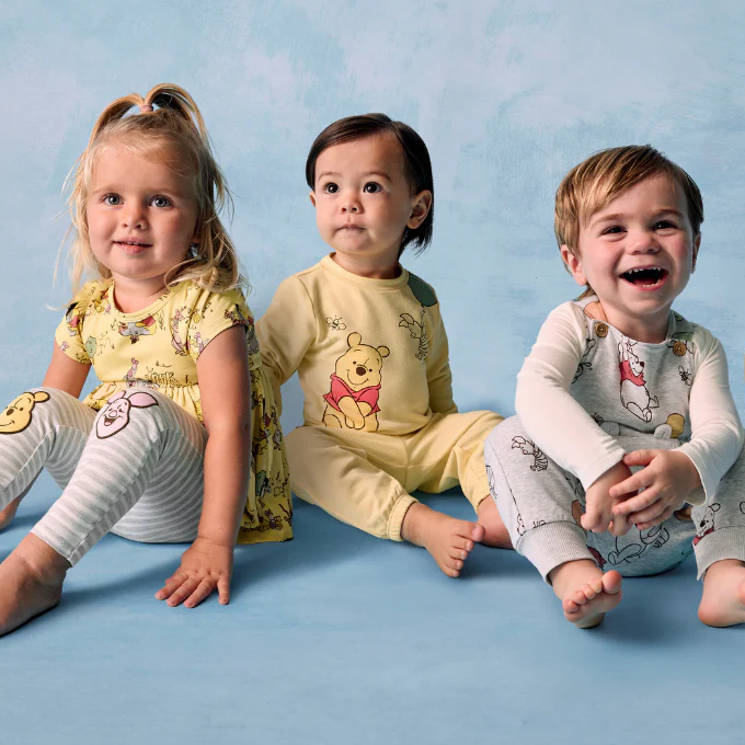Little Sleepies：小熊维尼系列上新 入睡衣、婴儿包被等