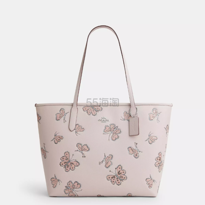 Coach 蔻驰 City 蝴蝶印花托特包