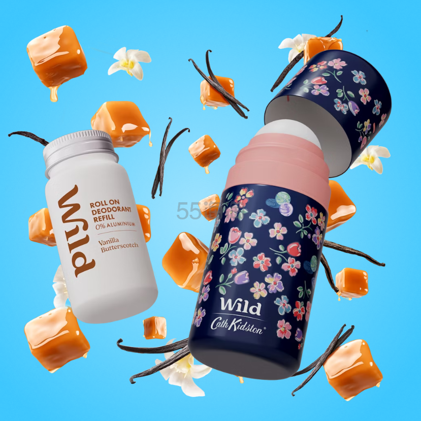 Wild 滚珠式止汗剂 碎花外壳