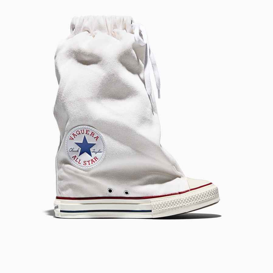 11/11 上线！Converse 匡威 x Vaquera 联名款白色高筒堆堆靴