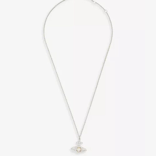 Vivienne Westwood 西太后 珍珠带钻土星项链