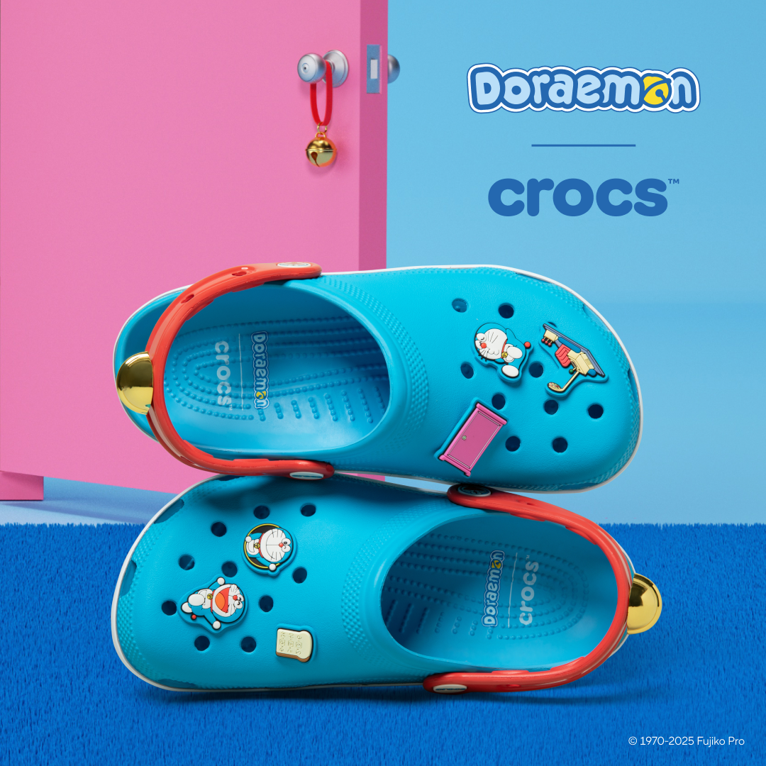 Crocs AU：全新哆啦A梦系列登场 买洞洞鞋、鞋花