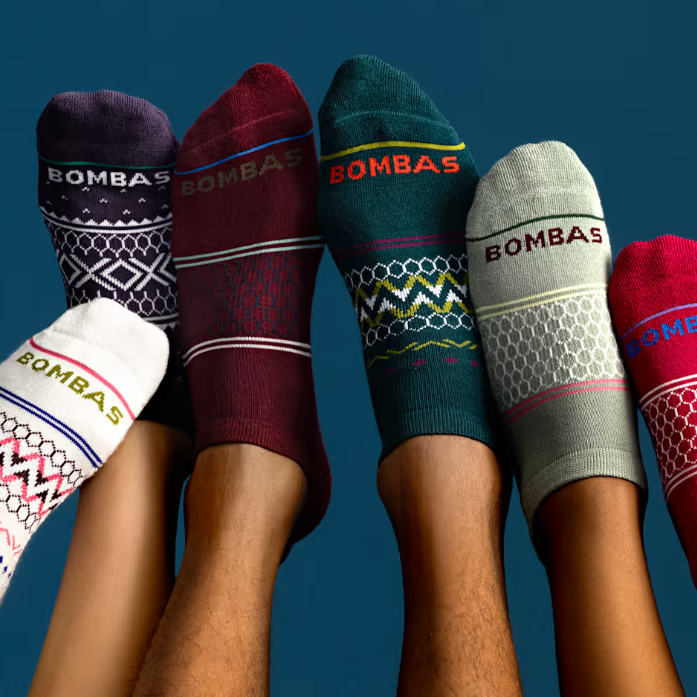 Bombas Socks：送礼指南！费尔岛中筒袜2双礼盒装$37