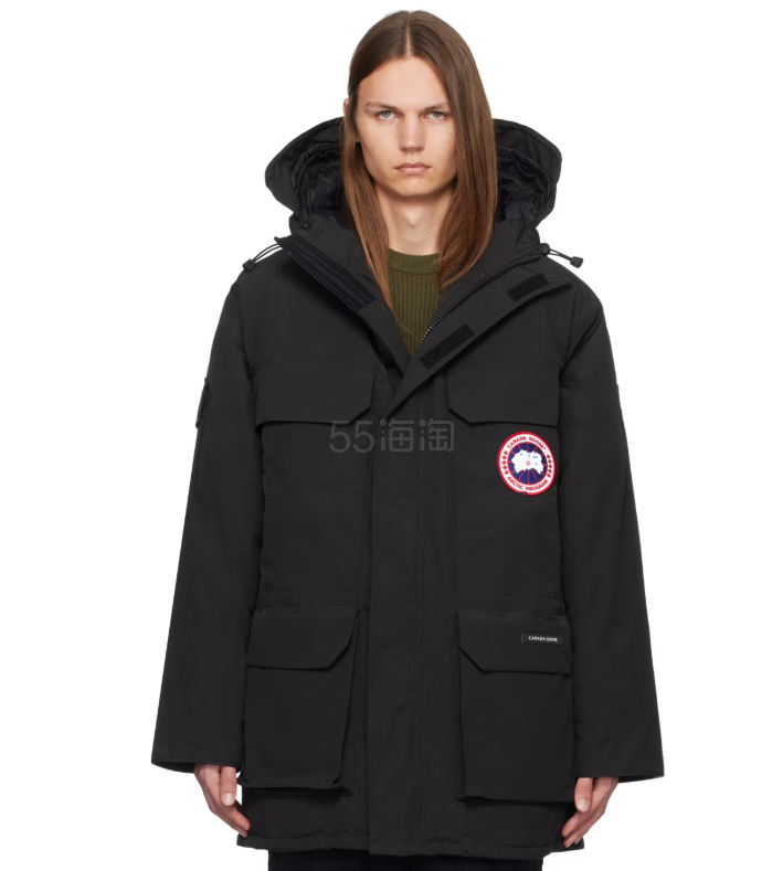 官网$1675！Canada Goose  Expedition 远征羽绒夹克 黑色