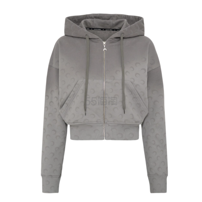 Marine Serre 月亮印花拉链外套