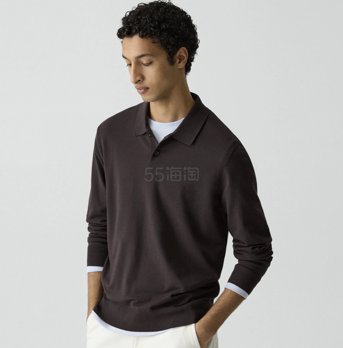 Theory 男款 Goris Polo 针织衫