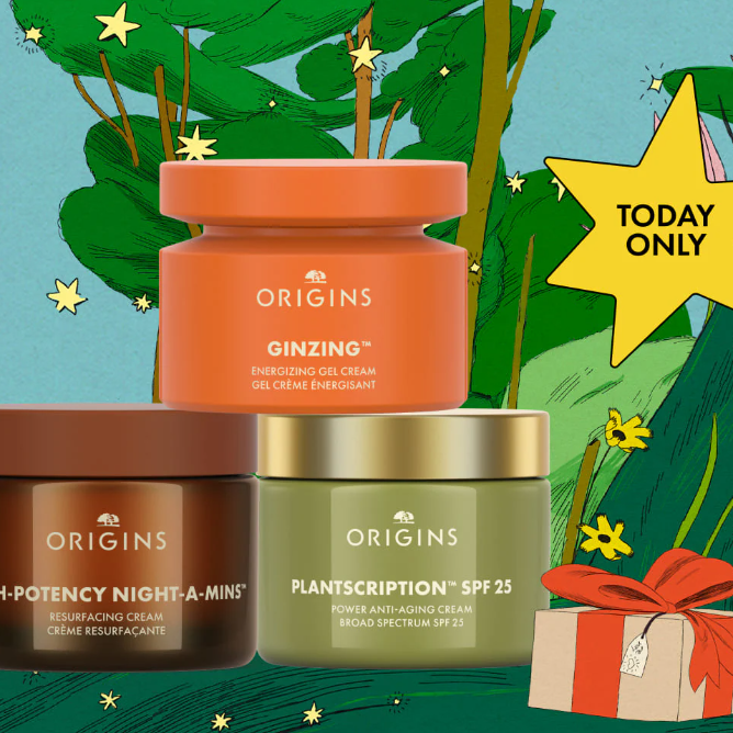 Origins：黑五每日特惠！专区保湿霜无门槛5折