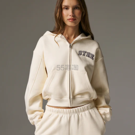 The Couture Club CTRE 拉链宽松连帽衫