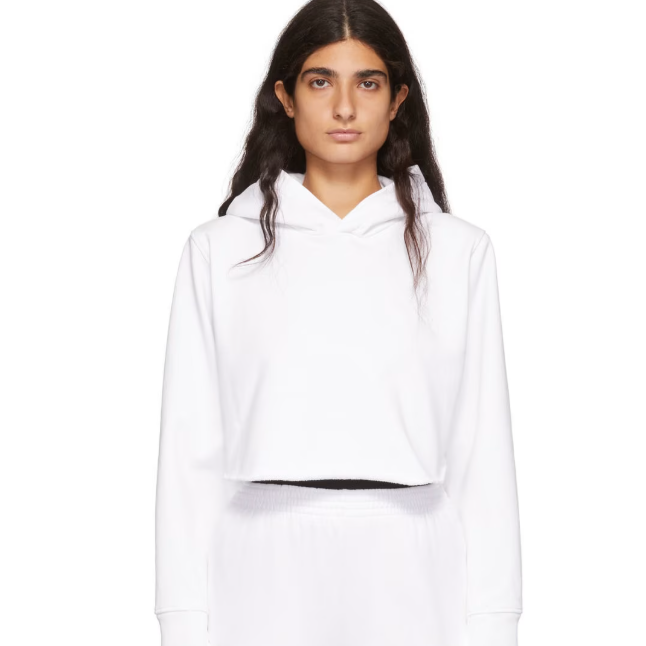 MM6 Maison Margiela  白色棉质连帽衫