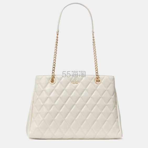Kate Spade Carey 白色绗缝链条包