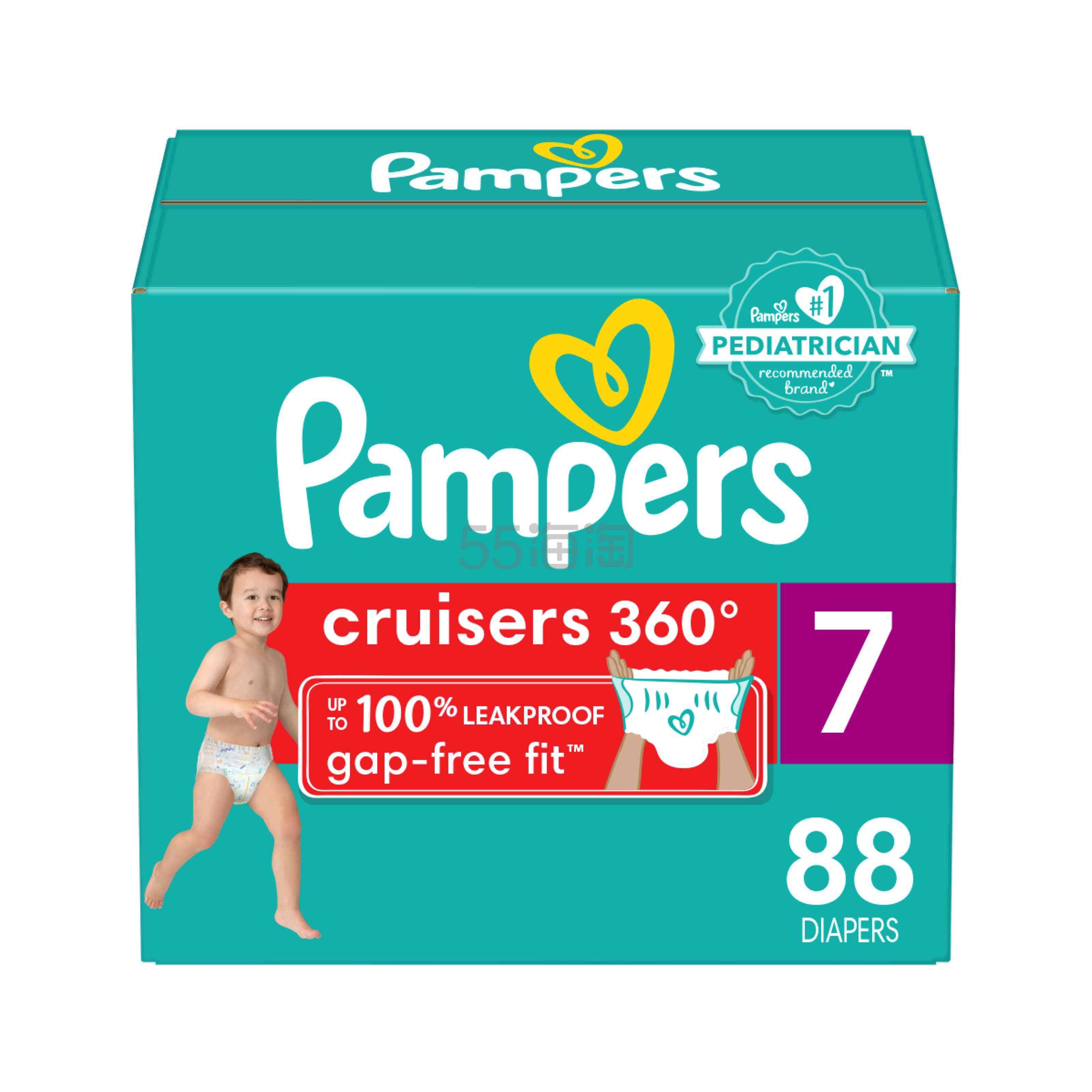 【含税直邮】Pampers 帮宝适 婴儿拉拉裤Size 7一次性尿布中性款88片装 360度防漏