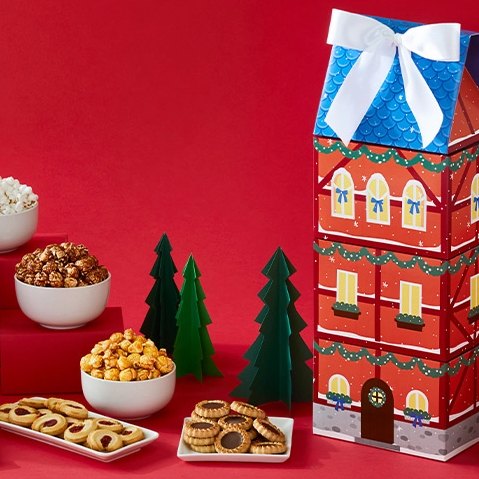 The Popcorn Factory：节假日套装大促！胡桃夹子爆米花礼盒装$41