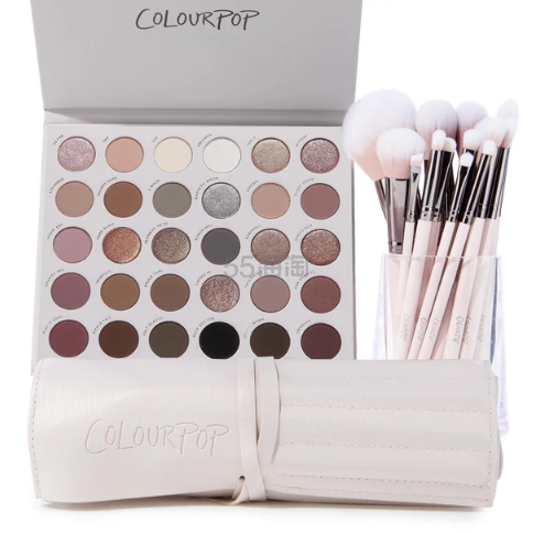 Colourpop 卡拉泡泡三十色眼影盘+化妆刷套装