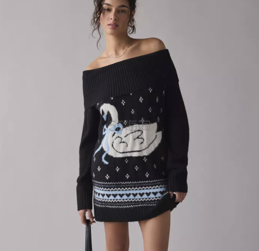 BDG Suzie 天鹅针织连衣裙