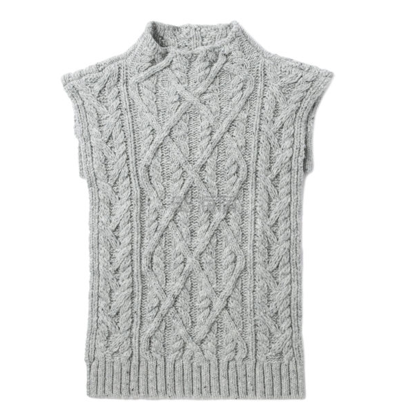 2件额外8.5折!JIL SANDER 绞花针织马甲