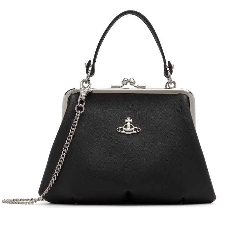 Vivienne Westwood 黑色 Granny Frame 手提包