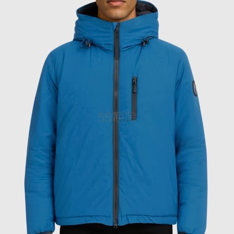 CANADA GOOSE 加拿大鹅徽标蓝色羽绒服