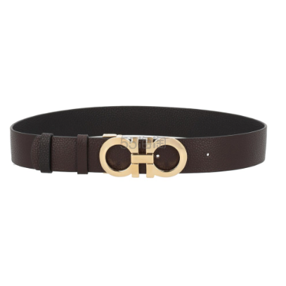 FERRAGAMO 菲拉格慕双面皮革 Gancini 腰带