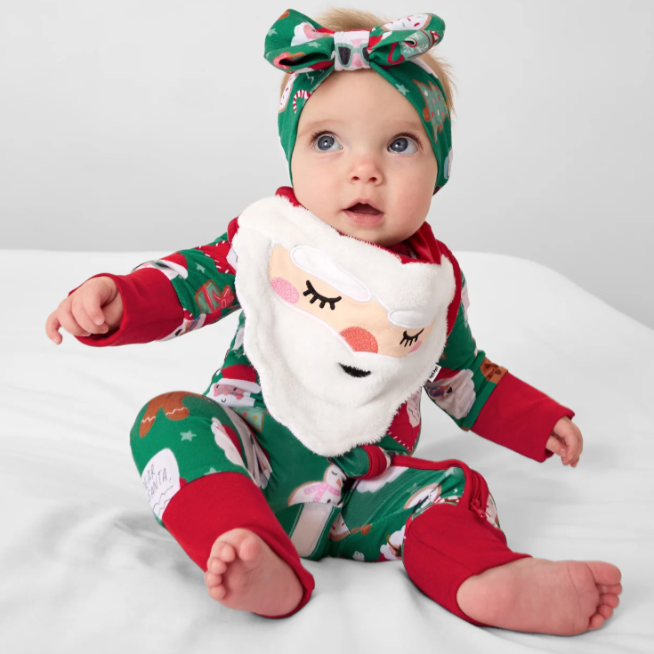 Little Sleepies：新生儿包被圣诞印花限量上新 宝宝的第一个节日庆祝