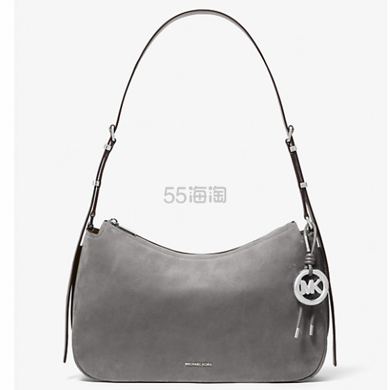 灰色大降价!Michael Kors Nolita 中号 麂皮绒单肩包