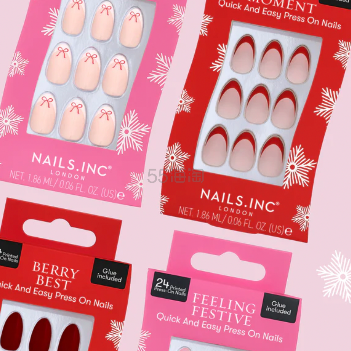 Nails Inc：节日必备！满$20送绝美穿戴甲