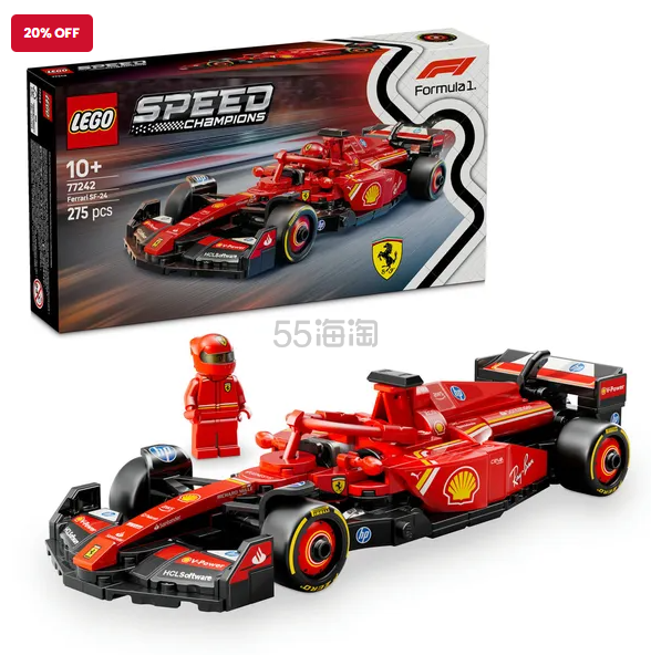 乐高® Speed Champions 法拉利 SF-24 F1 赛车玩具 77242