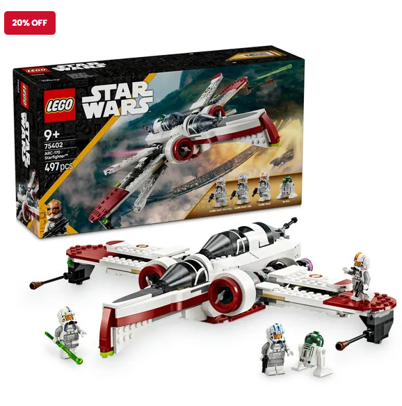 乐高®星球大战 ARC-170 星际战斗机拼搭玩具套装 75402