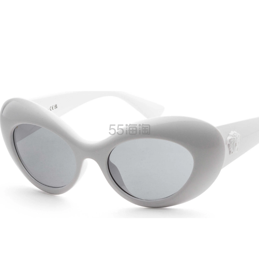 Versace 范思哲 白色椭圆太阳镜