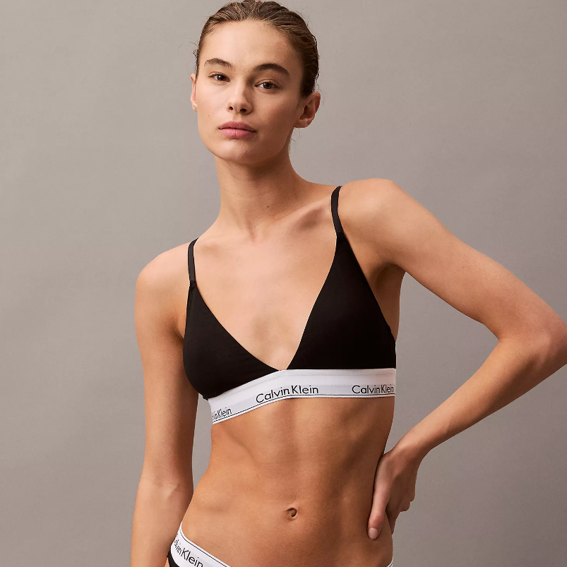 大码有货 BBW美女必入 Calvin Klein 棉莫代尔轻衬三角软杯文胸