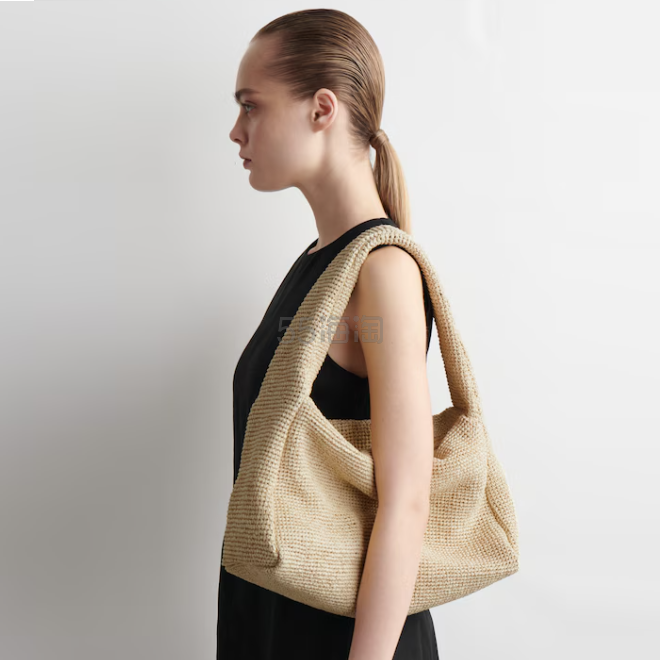 COS 拉菲草手提包