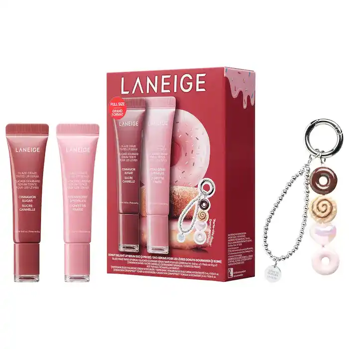 蹲上线！LANEIGE 兰芝润唇蜜套装 含挂件
