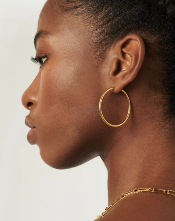 再降！Missoma 经典大圈耳环