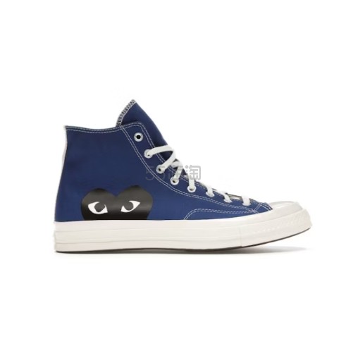 CONVERSE 匡威 x CDG PLAY 川久保玲 Chuck 70 克莱因蓝帆布鞋