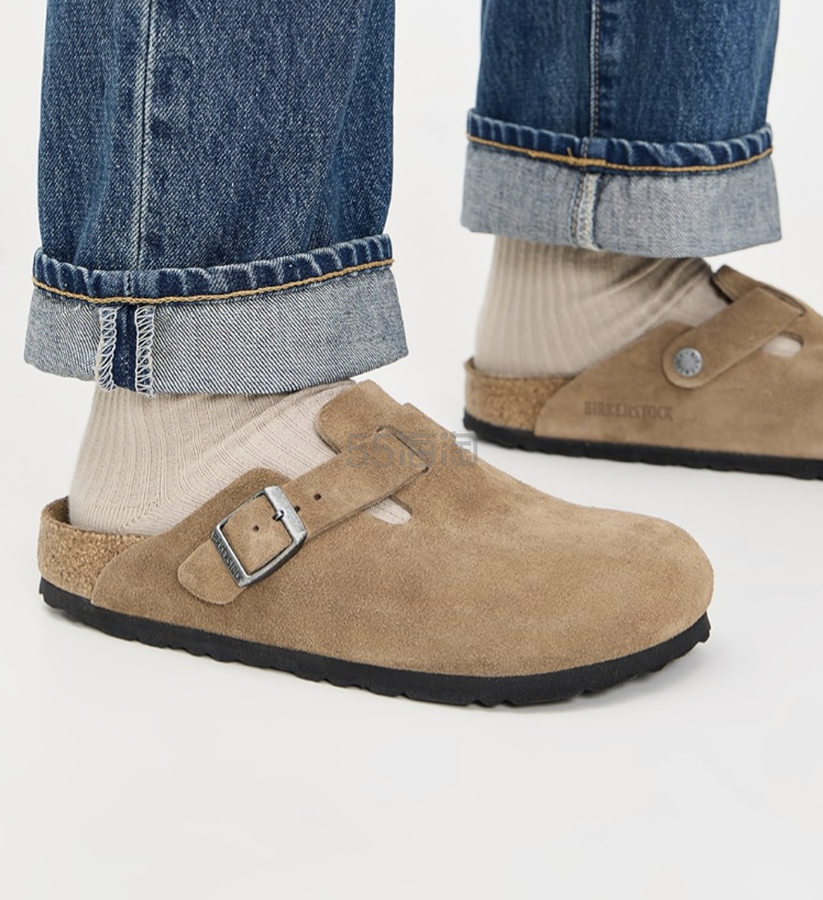Birkenstock Boston Soft 深茶色拖鞋