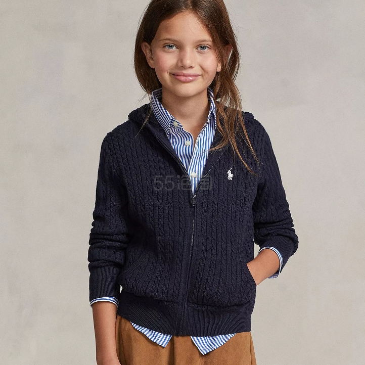 Polo Ralph Lauren 拉夫劳伦大童款针织连帽外套