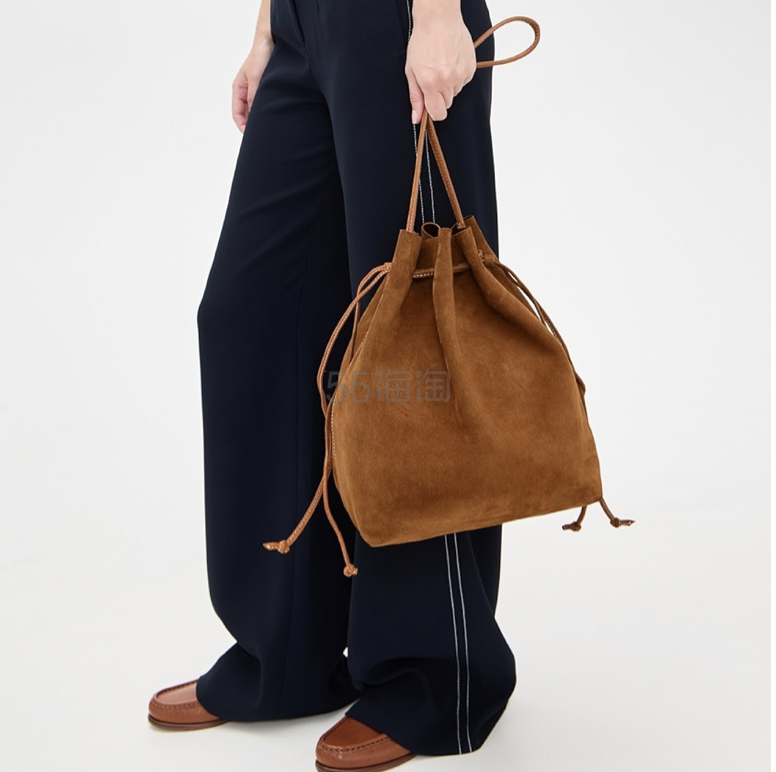 Mansur Gavriel Drawstring Cabas 大号麂皮水桶包