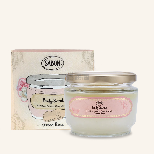 Sabon 绿玫瑰身体磨砂膏 320g